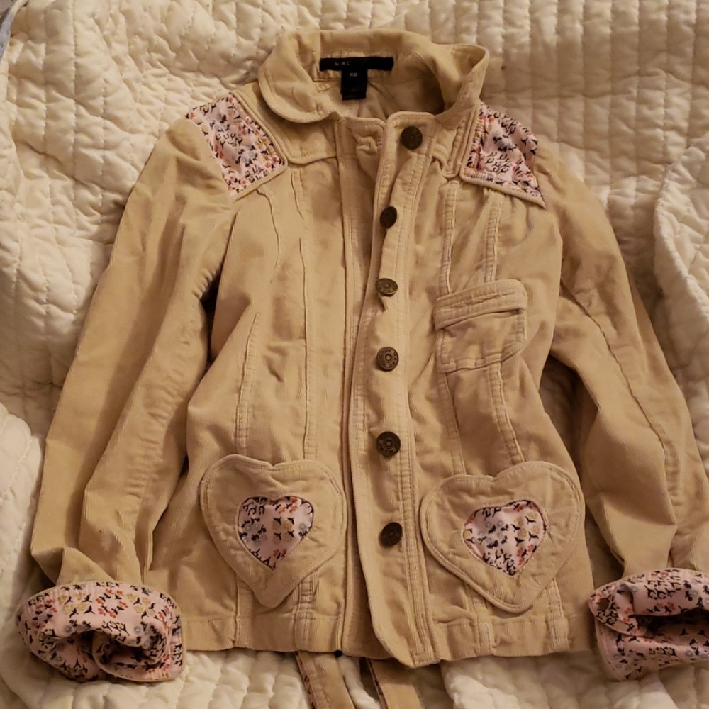 Marc Jacobs yellow floral spring  jacket xs
